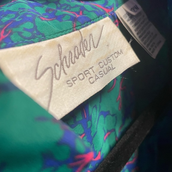 Schrader Sport custom casual maxi green dress | Vintage Dress Shirt | Size 12 W - Picture 4 of 5